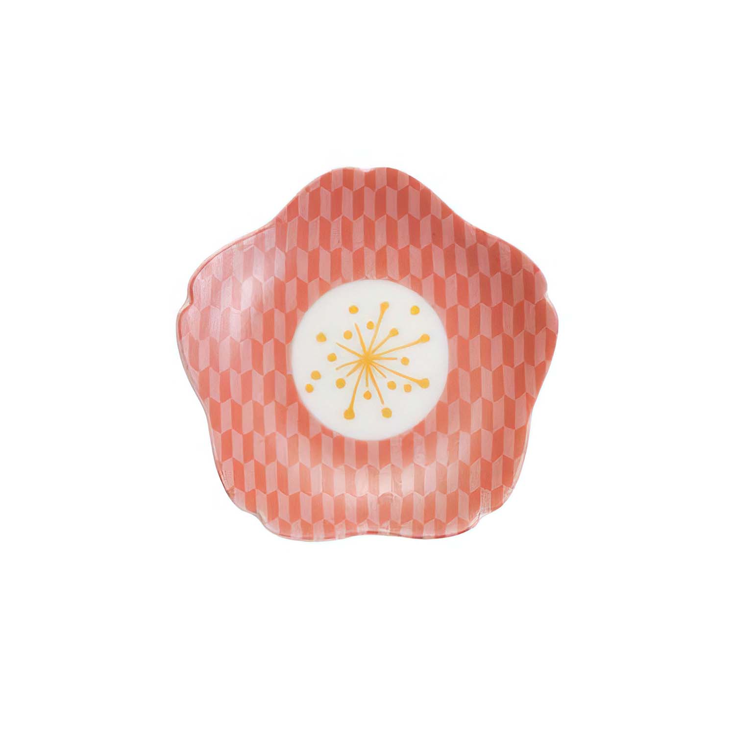 Harekutani Porcelain Sakura Plate Yagasuri - Japanese Cherry Blossom Dinner Plate for Home, Restaurant & Special Occasions