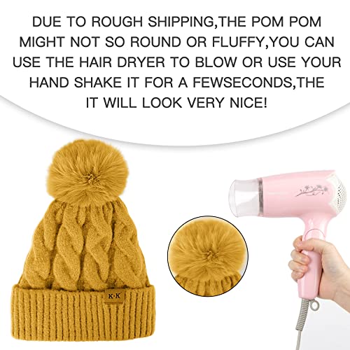 Cozy Fleece Knitted Winter Hat for Men & Women - Warm Beanie for Cold Weather - Perfect for Skiing, Snowboarding & Outdoor Activities