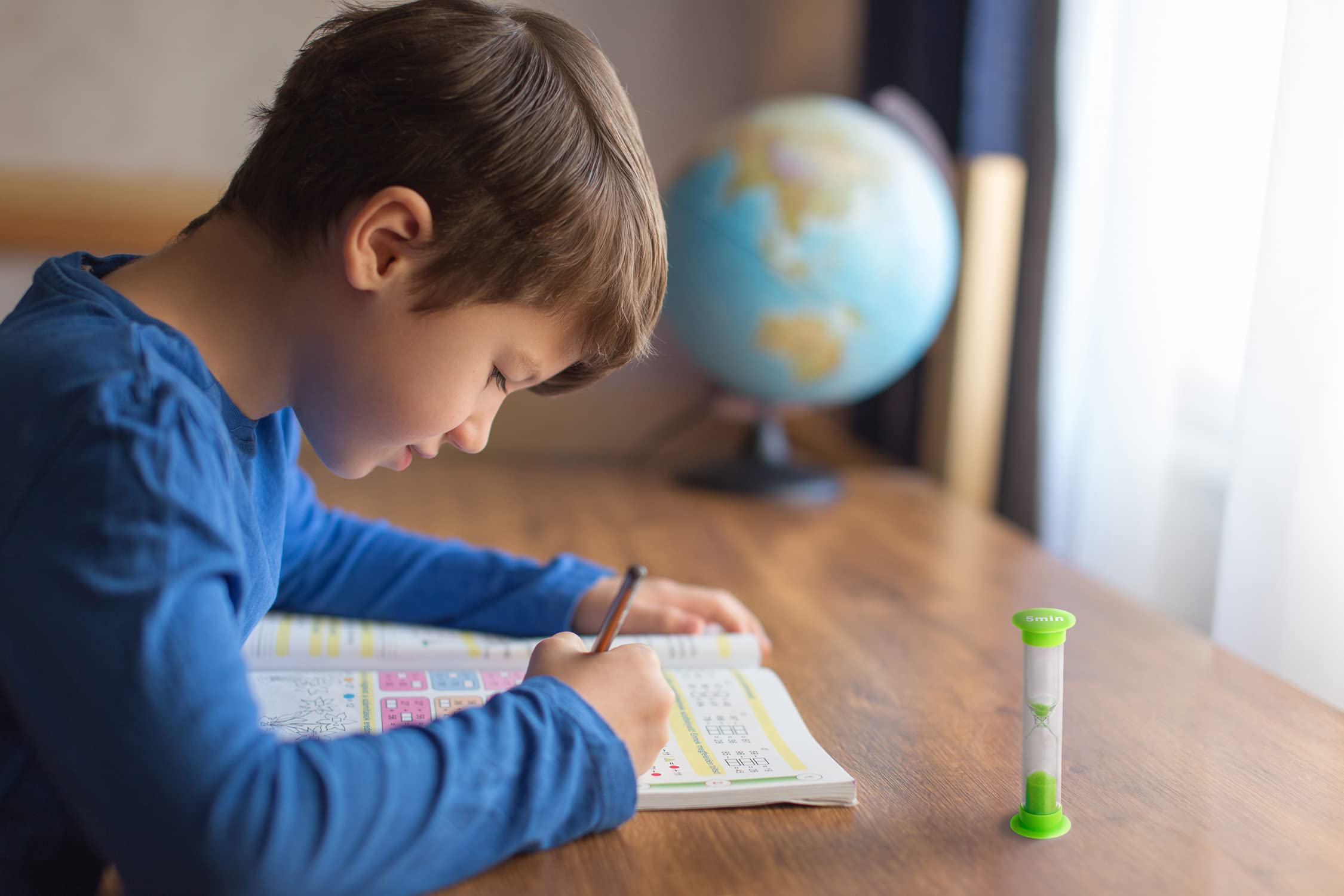 Teacher Created Resources 5 Minute Small Green Sand Timer (20662) - Classroom Timer for Kids, Games, Tests & Activities