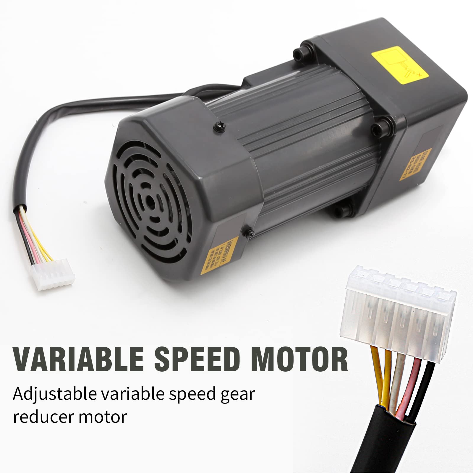 250W 5K Adjustable Variable Speed AC Gear Motor 110V with Speed Controller (0-270 RPM) - Industrial Use for Machinery, Conveyors, and Automation Systems