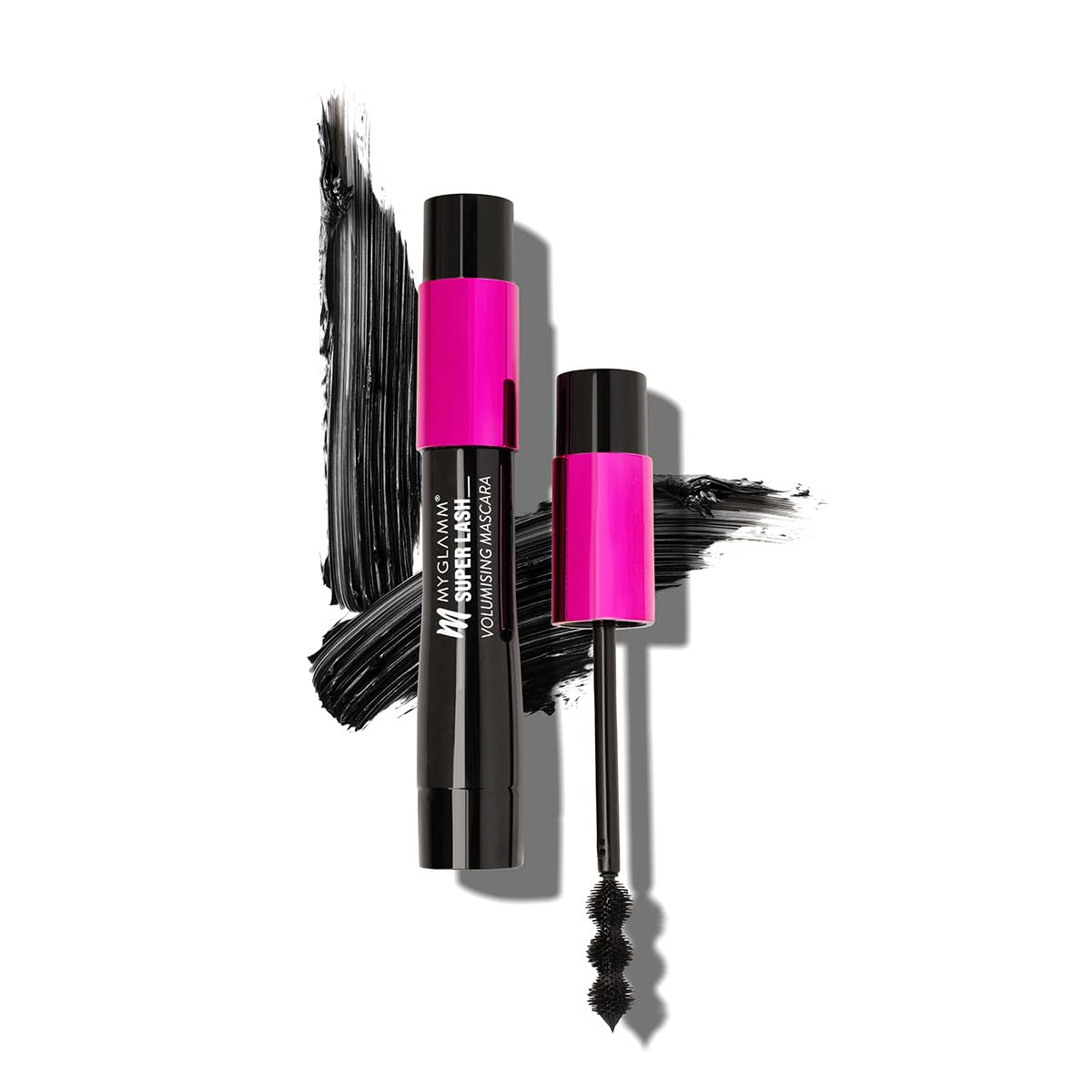 MyGlamm Super Lash Volumizing Mascara - Waterproof, Long-Lasting, High Volume & Curling Mascara with Bubble Wand (9ml, Black) | Perfect for Daytime Wear, Night Out & Special Occasions