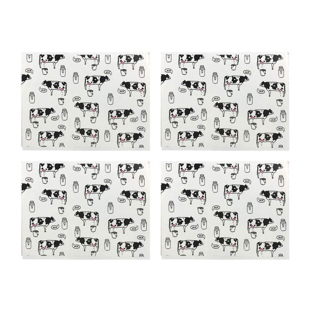500pcs Cow Print Candy Wrappers - Twist Tight Nougat Wrapping Paper for DIY Lollipops, Wedding Favors & Christmas Treats | Baking, Party Decor, Gift Packaging Supplies