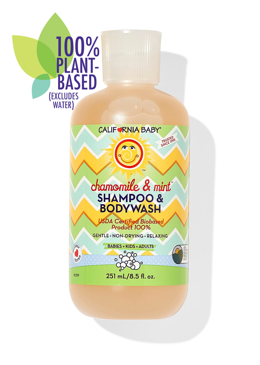 Chamomile & Mint™ Shampoo & Body Wash - Gentle Cleansing for Hair & Skin - Perfect for Sensitive Skin & Relaxing Bath Time