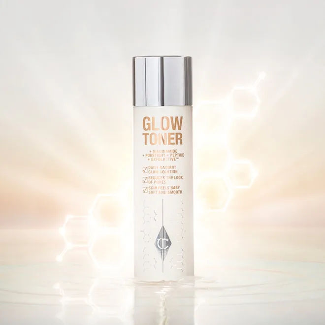 Charlotte Tilbury Glow Toner - Hydrating & Brightening Facial Toner for Radiant Skin | Perfect for Daily Skincare Routine & Makeup Prep