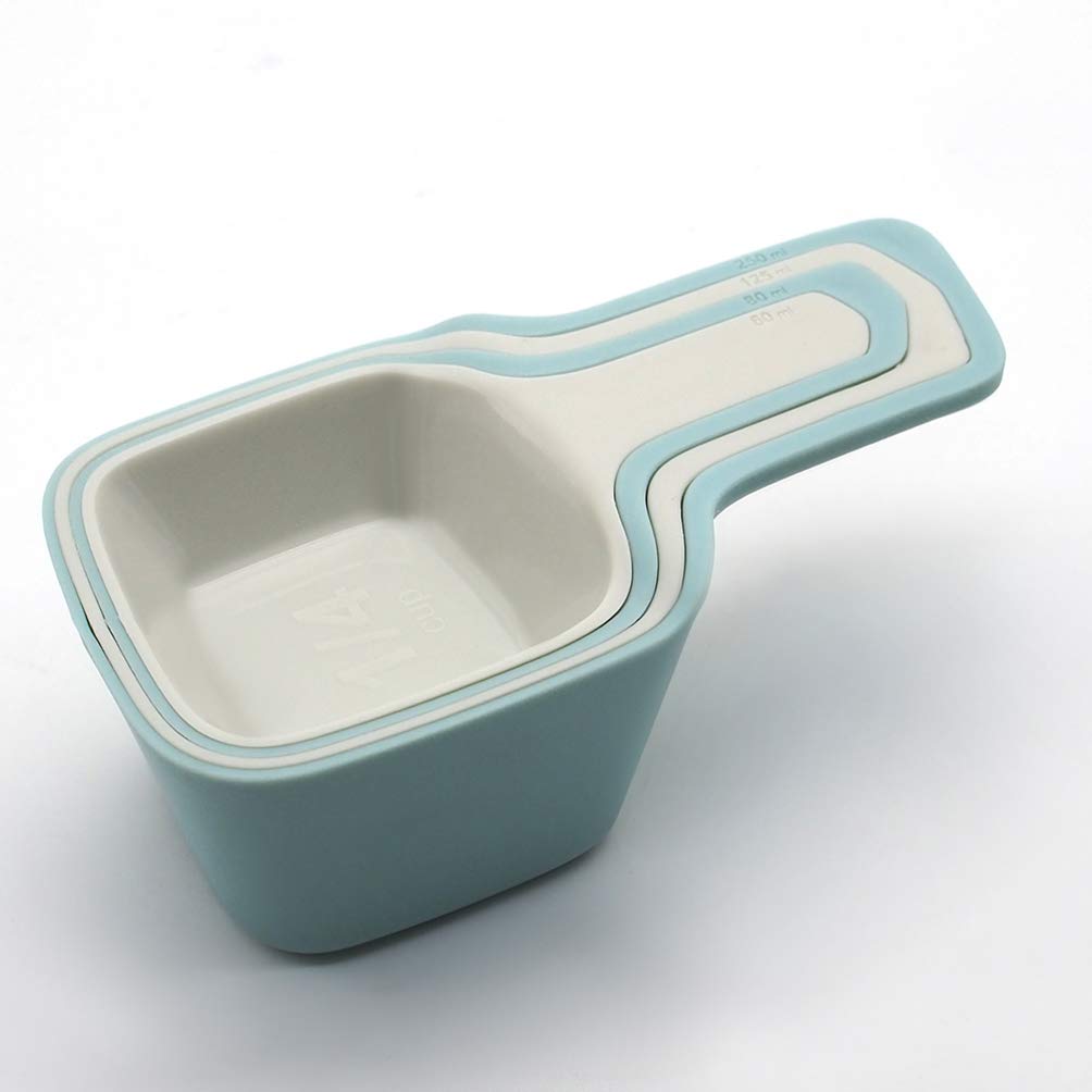 Hemoton 4-Piece Collapsible Plastic Measuring Cup Set - Durable Kitchen Measuring Spoons for Milk, Tea, Baking & Cooking - Perfect for Home, Restaurant & Bar Use