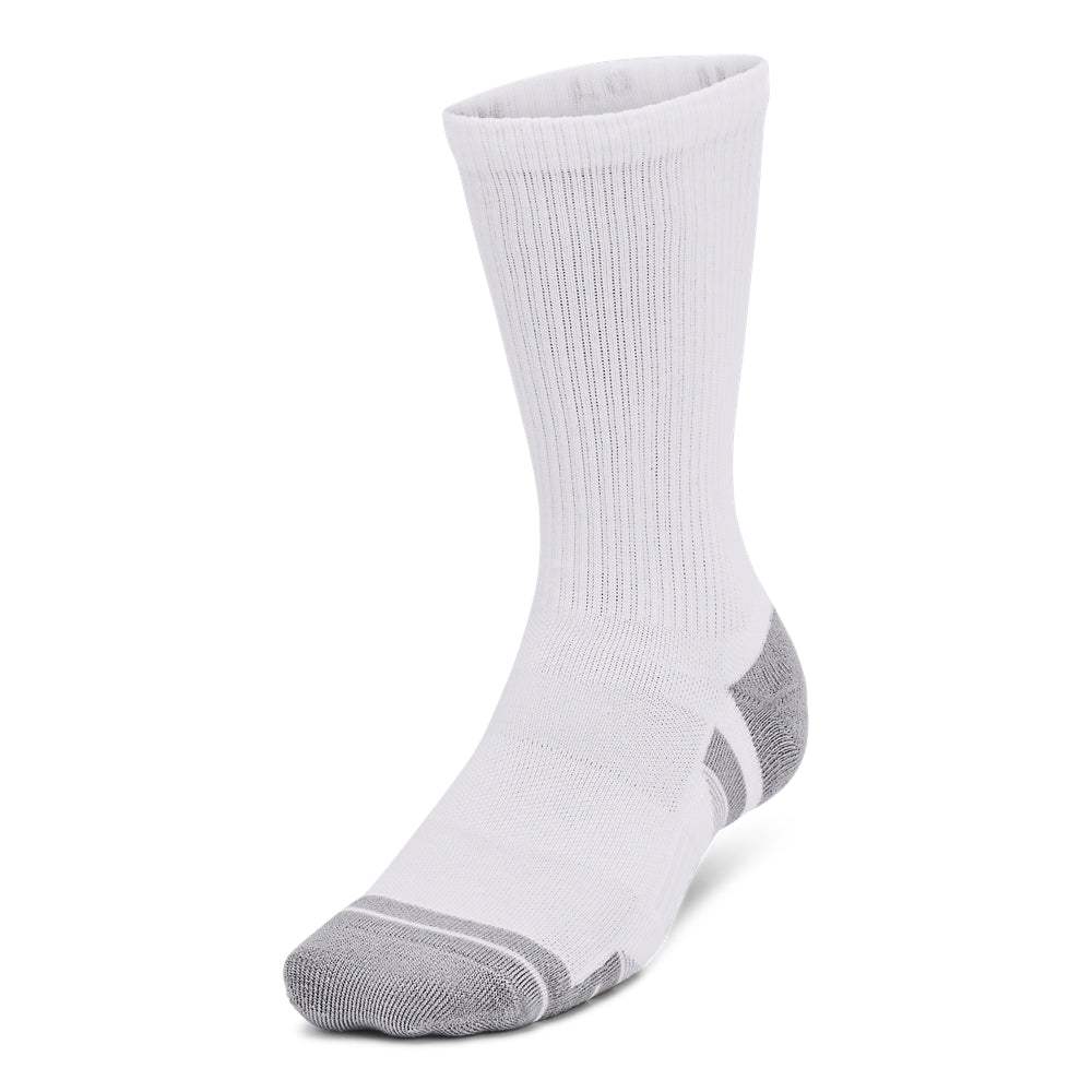 Men's Under Armour Performance Tech Crew Socks 3-Pack - Moisture-Wicking Athletic Socks for Running, Gym & Sports