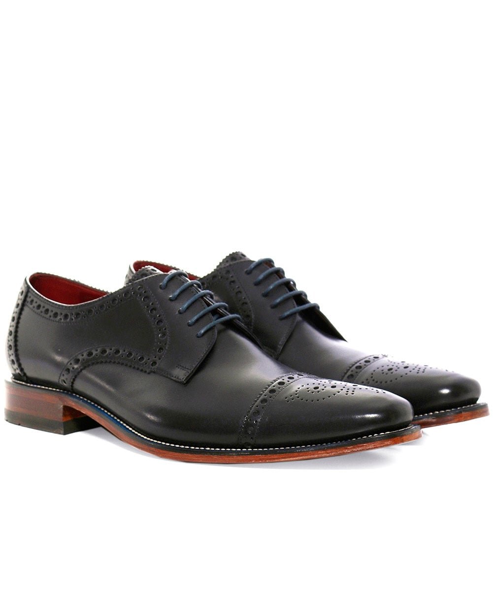 Loake Foley Men's Formal Lace Up Dress Shoes - Oxford Style Business & Wedding Attire for Professional & Special Occasions