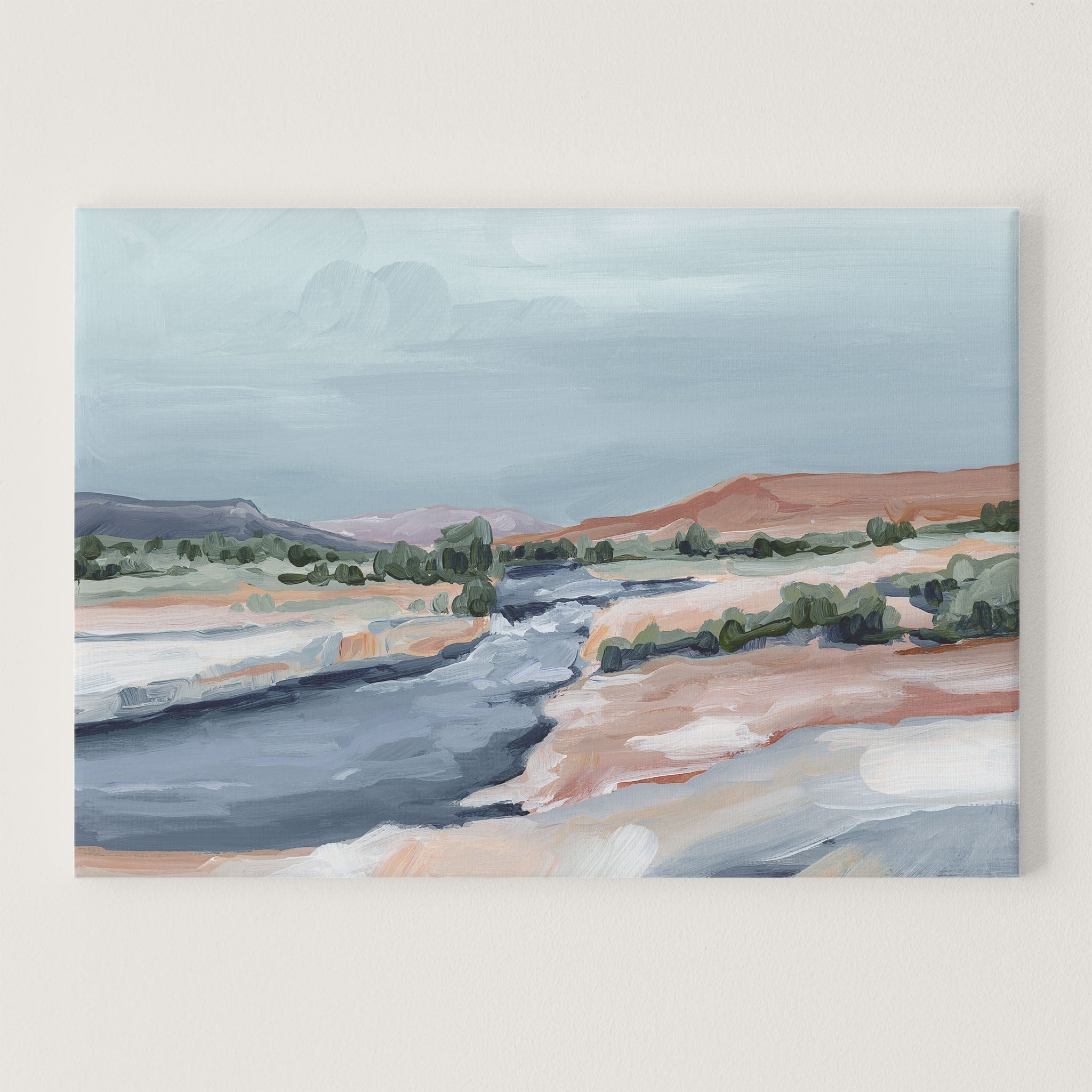 Stunning River Through Zion National Park Art Print - Scenic Landscape Wall Decor for Home, Office & Gifts