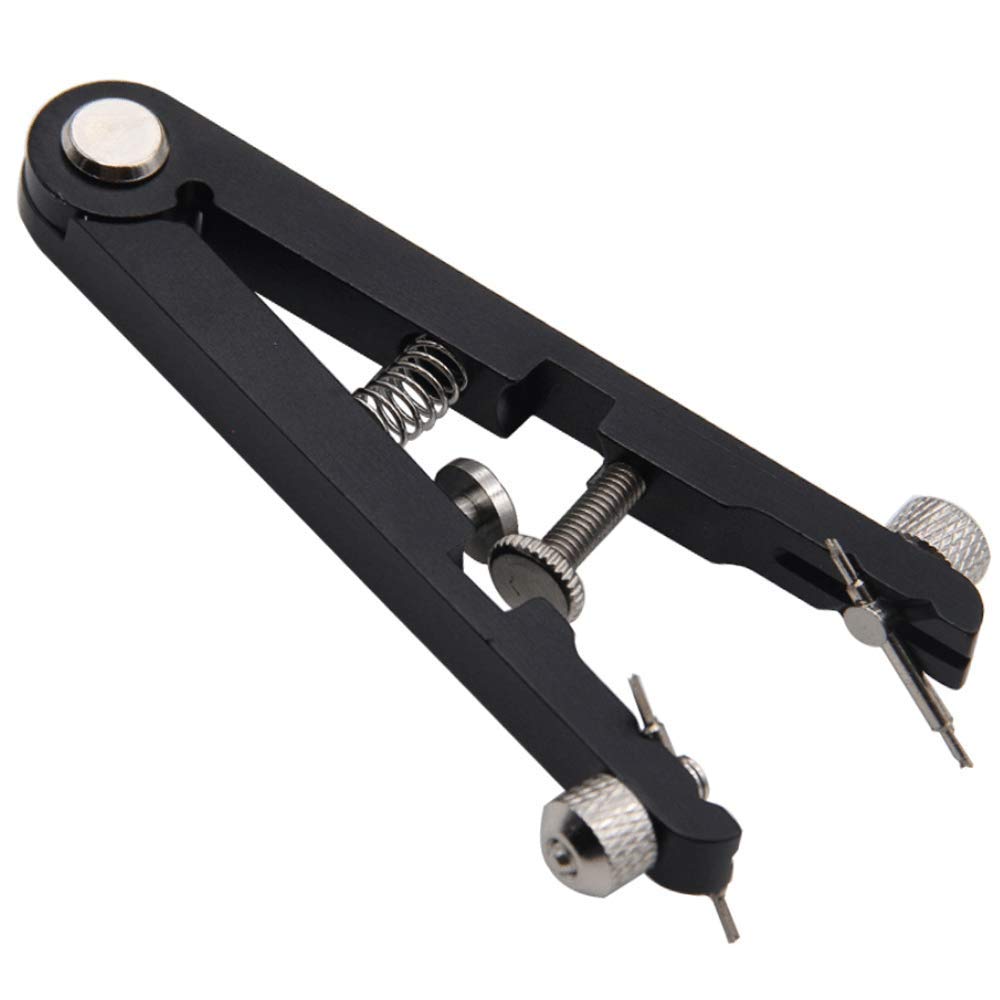 Professional Watch Spring Bar Tool Kit - Watch Repair Tool with Ear Pliers, V-Shaped Watch Strap & 6 Needles - Black Watch Band Remover for Watch Maintenance & Strap Replacement (Ideal for Watch Enthusiasts & Jewelers)
