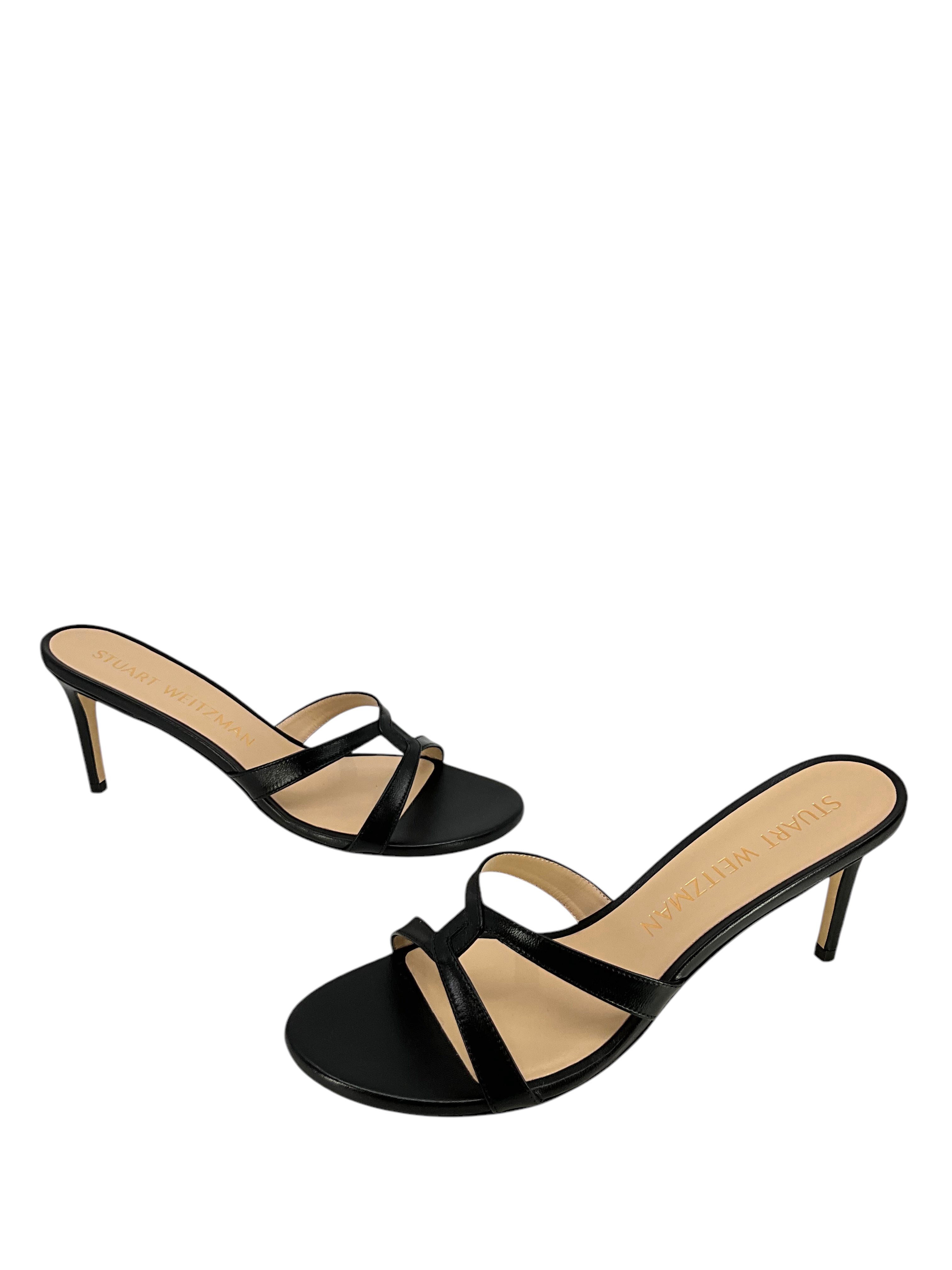 STUART WEITZMAN Soiree Sleek 75 Sandals for Women Size 10 | Elegant High Heel Dress Sandals for Weddings, Parties & Evening Events