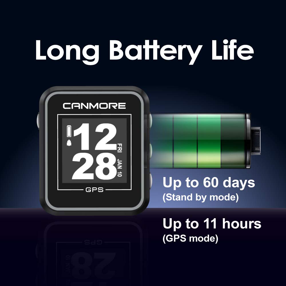 CANMORE H300 Handheld GPS Golf Rangefinder - Accurate Shot Distance & Yardage Measurement with 41,000+ Preloaded Worldwide Golf Courses - Magnetic Clip for Golf Cart - Perfect Golf Accessory for Practice & Tournament Play