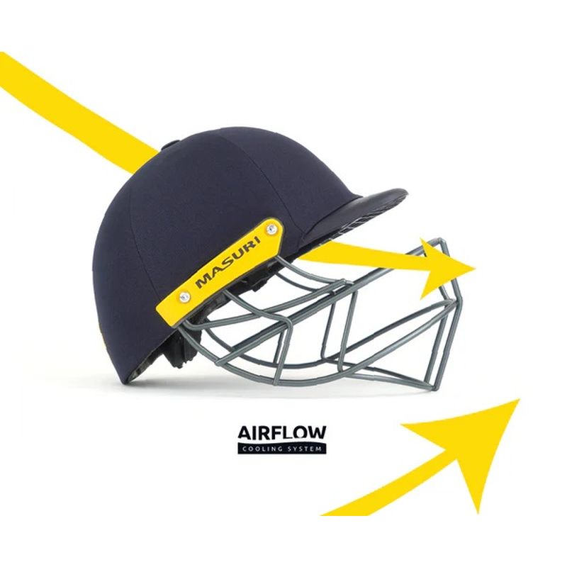 Masuri T Line Junior Steel Cricket Helmet - Lightweight & Durable Youth Cricket Safety Gear for Practice & Matches