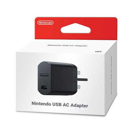 Original Nintendo USB AC Adapter for Switch Console - Fast Charging Power Supply for Gaming, Travel & Home Use