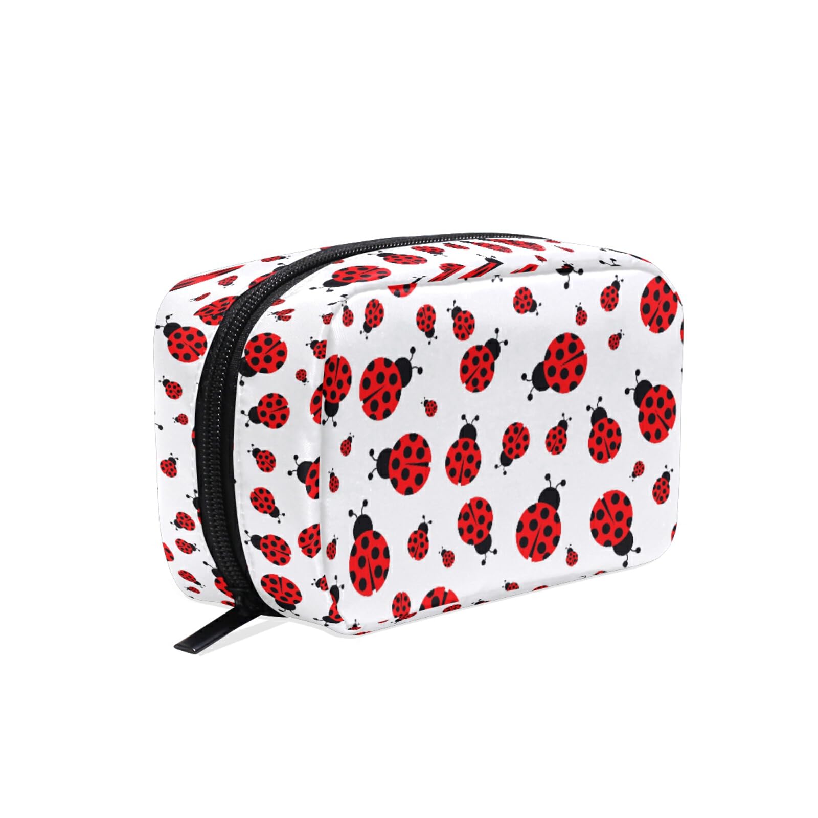 Cute Ladybug Makeup Bag for Women - Travel Cosmetic Organizer with Compartments | Perfect for Travel & Daily Use