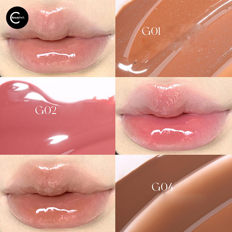 BEINIDAR Dewy Glossy Lip Elixir - Hydrating Plumping Lip Gloss with Vitamin E | Perfect for Everyday Wear, Date Night & Makeup Looks
