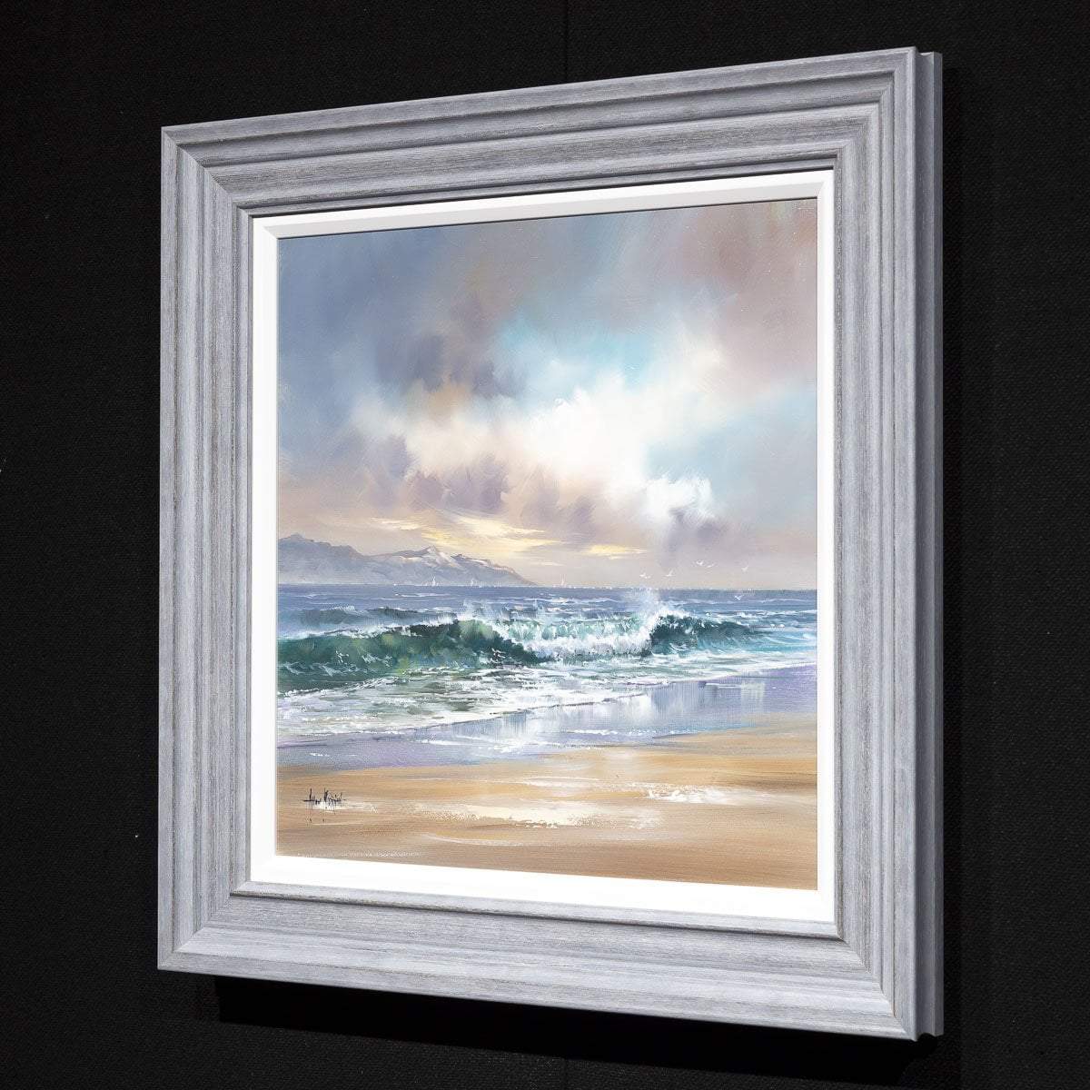 A Distant View Original Landscape Art Print - Premium Wall Decor for Living Room, Bedroom & Office | Vintage Scenery Painting for Home & Office Decoration
