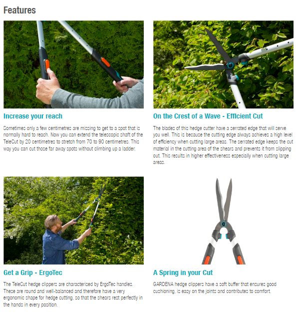 Gardena Hedge Clippers TeleCut 12304 20