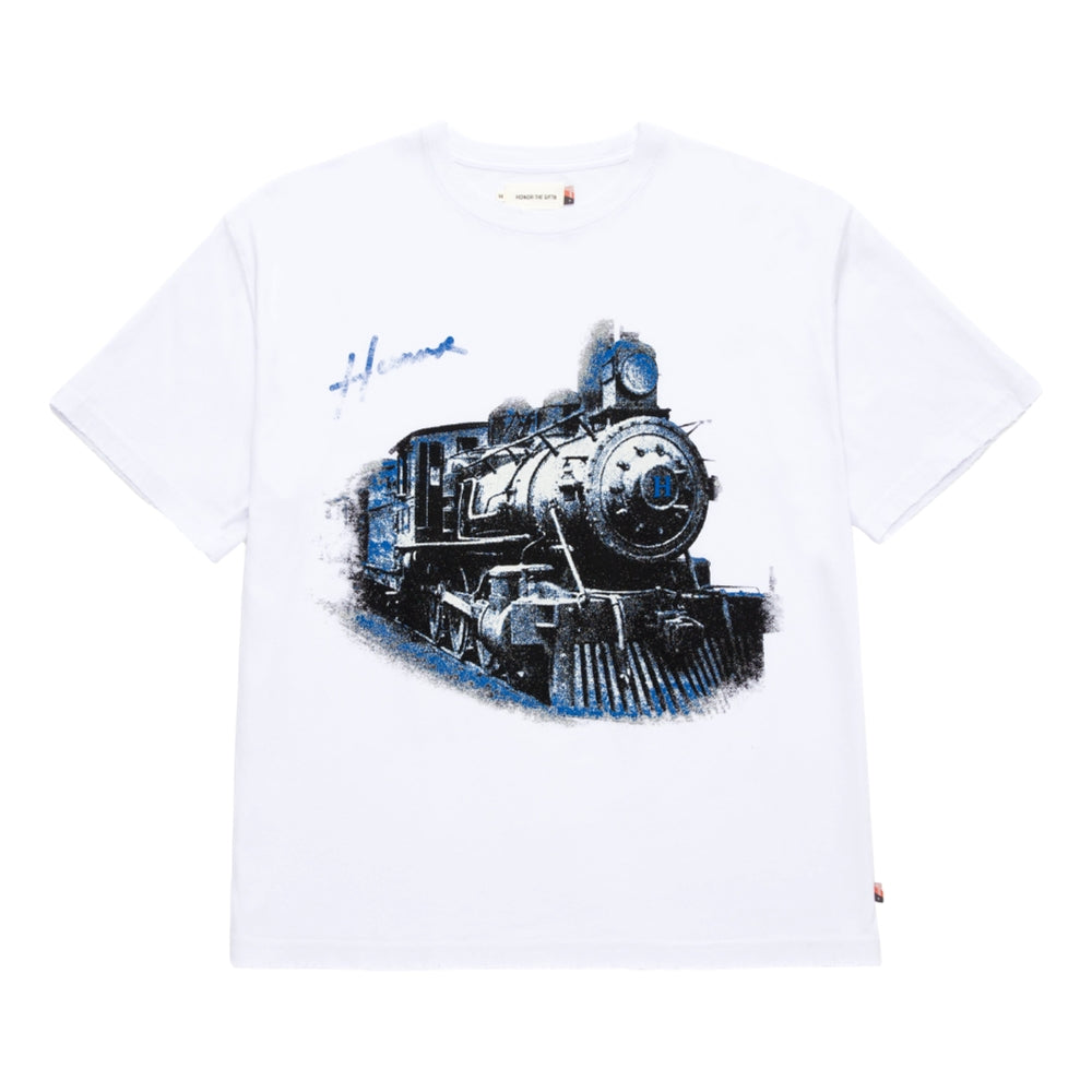Honor The Gift Train Graphic Short Sleeve T-Shirt - White | Casual Streetwear & Urban Fashion for Men