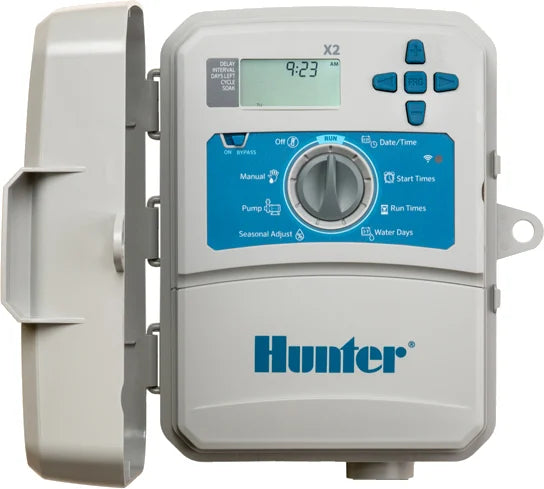 Hunter X2 6-Zone Smart Outdoor Sprinkler Controller - Weather-Resistant Irrigation System for Lawn & Garden Watering | Perfect for Residential Landscaping & Automated Yard Maintenance