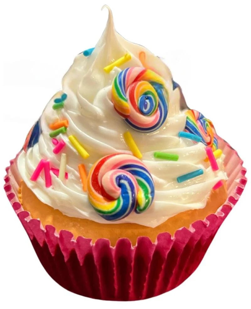 2.75 Inch Sweet Cupcake with Candy Ornament - Perfect for Birthday Parties, Baby Showers & Dessert Decorations