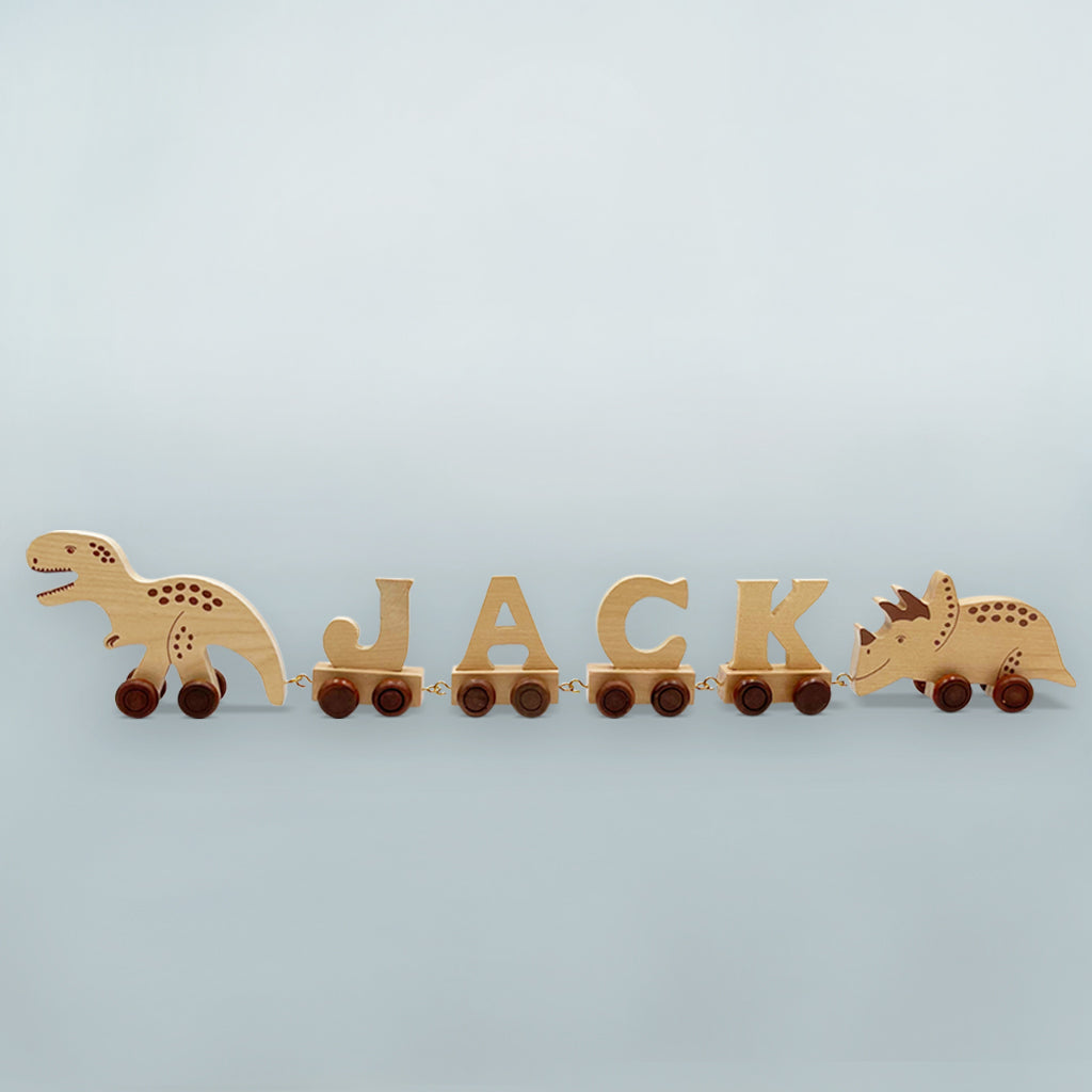 Personalized Name Train Gift - Custom Wooden Toy for Kids Birthday & Nursery Decor - Perfect for Baby Showers, Christenings & Room Decoration