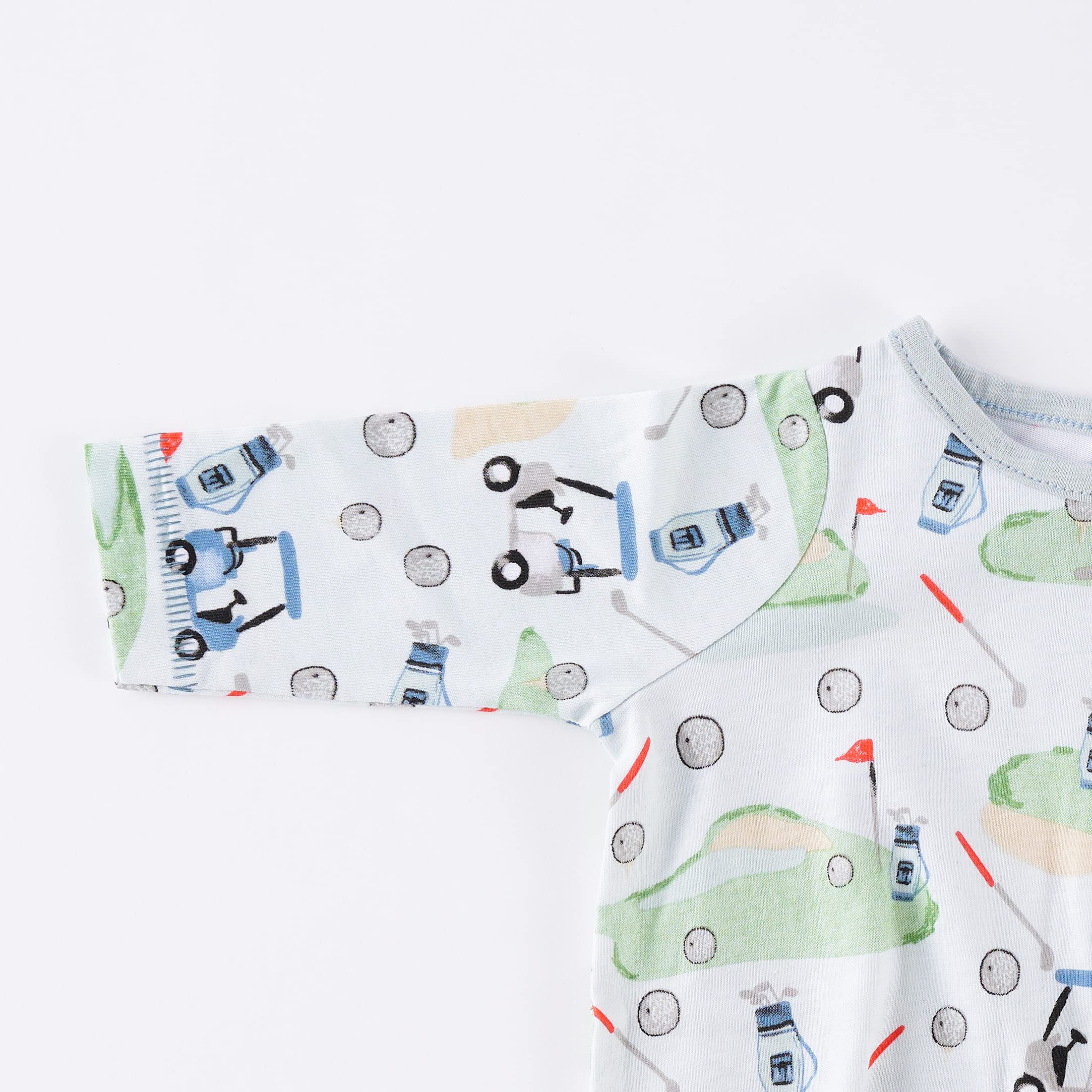 Mud Pie Baby Boys Golf-Themed Footed Pajamas - Soft & Cozy Sleepwear for Infants & Toddlers - Perfect for Nursery, Bedtime & Playtime