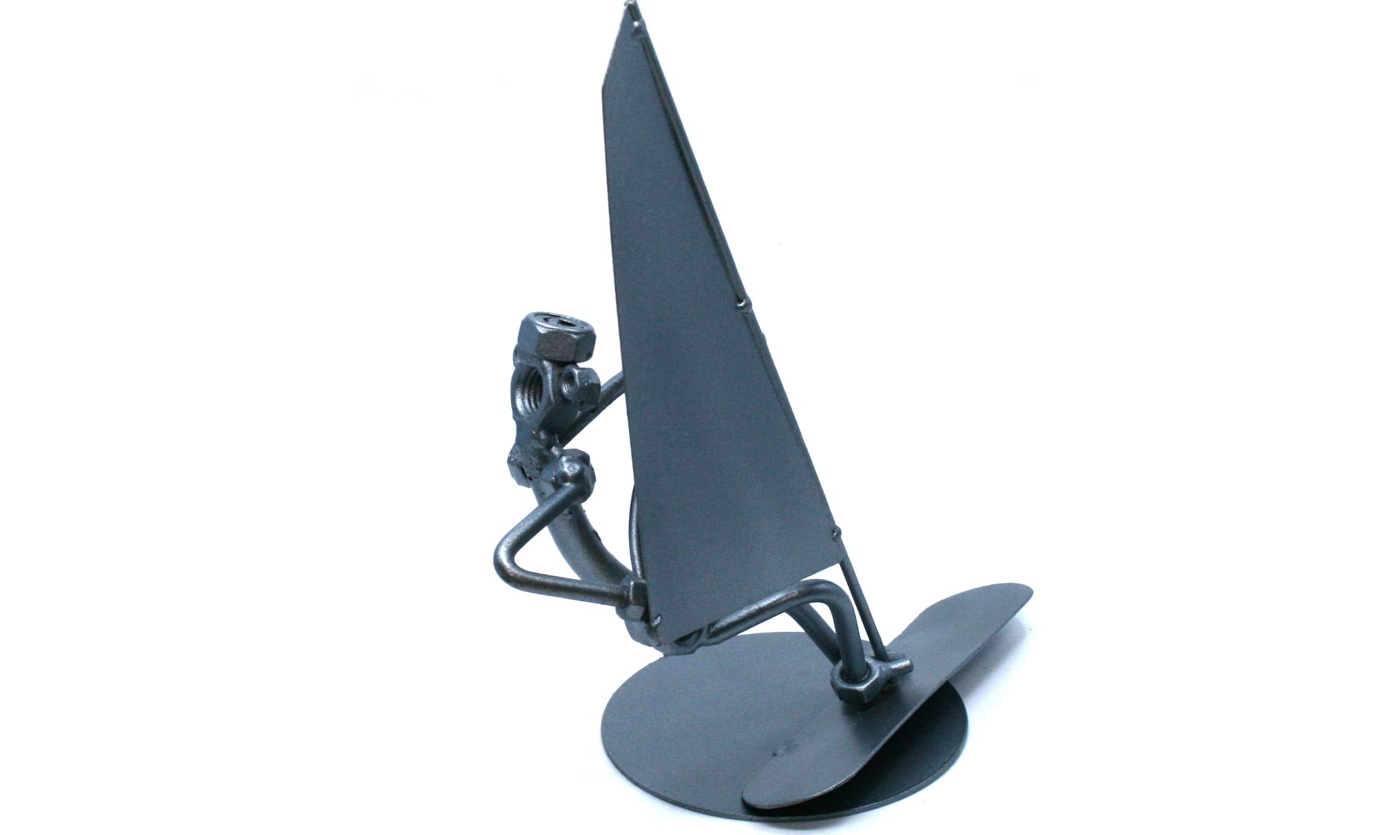Handmade Surfing Men Nuts and Bolt Sculpture - Unique Surfing Gift for Men, Surfers & Surfing Lovers - Perfect for Home Decor, Office Desk, or Surfing Enthusiast Collection