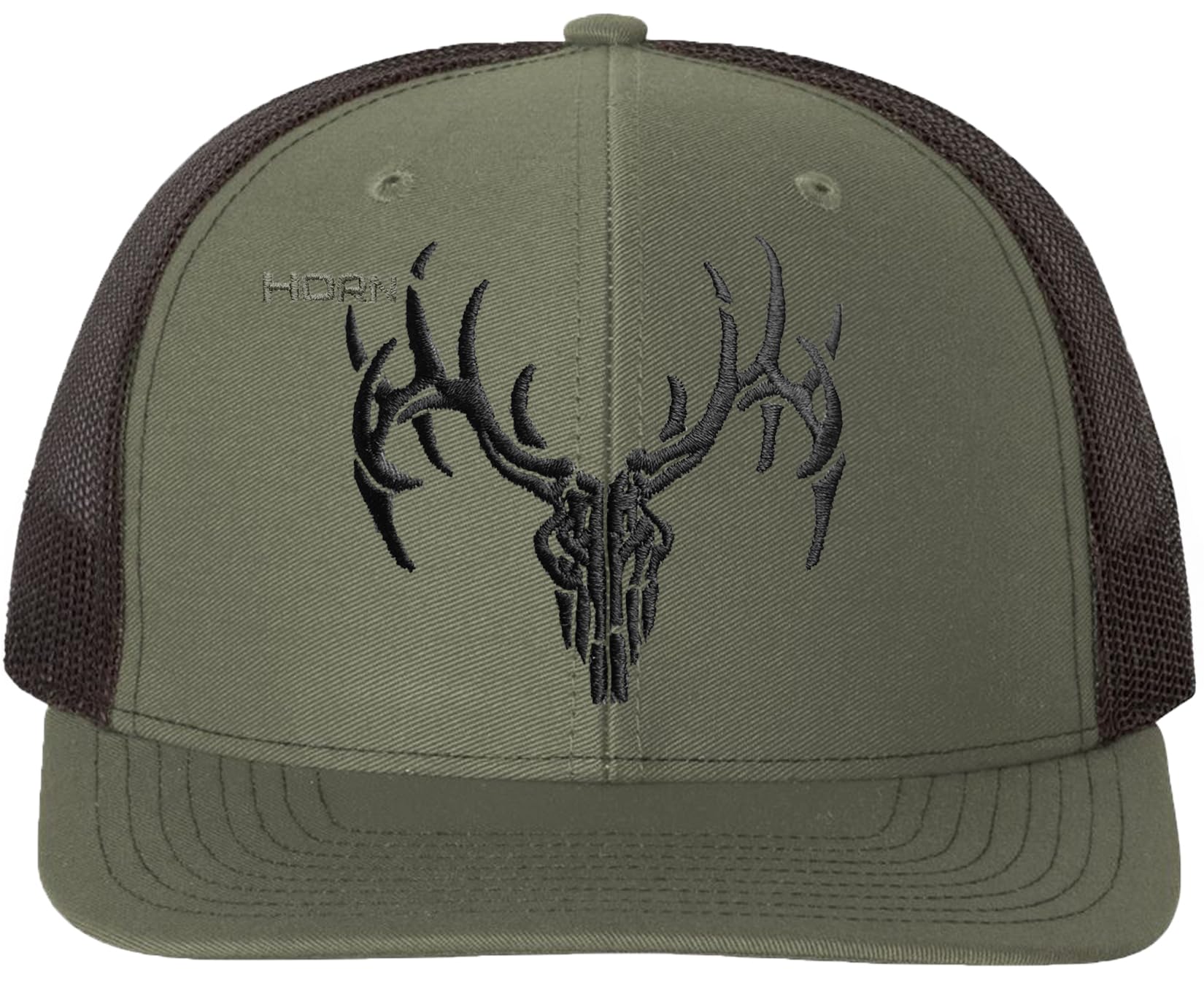 Deer Skull Trucker Hat for Men & Women - Adjustable Mesh Back Baseball Cap for Outdoor Hunting, Fishing, and Camping