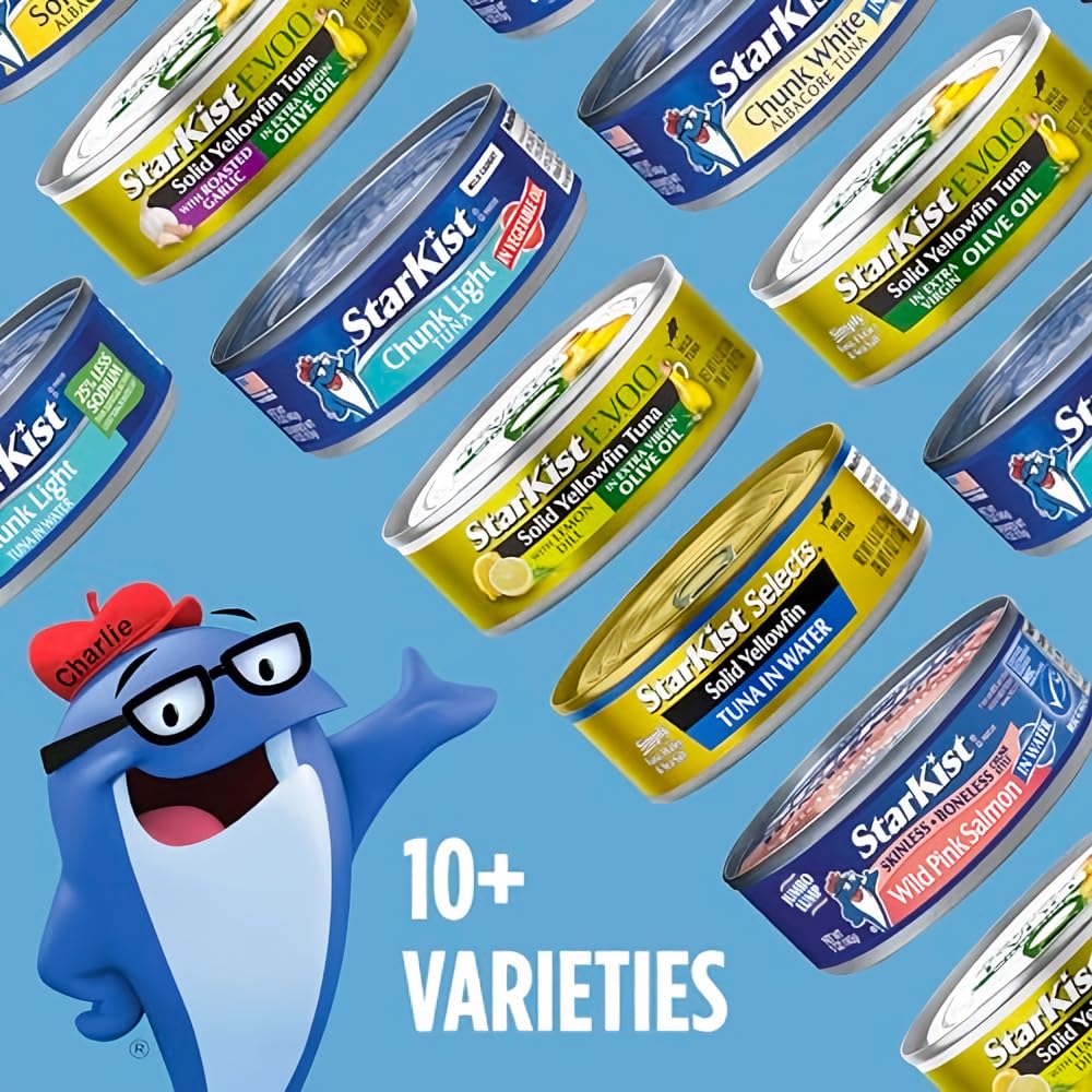 StarKist Chunk Light Tuna in Oil, 5 oz (6-Pack) - High Protein Canned Tuna for Salads, Sandwiches & Quick Meals - Shelf-Stable Pantry Essential