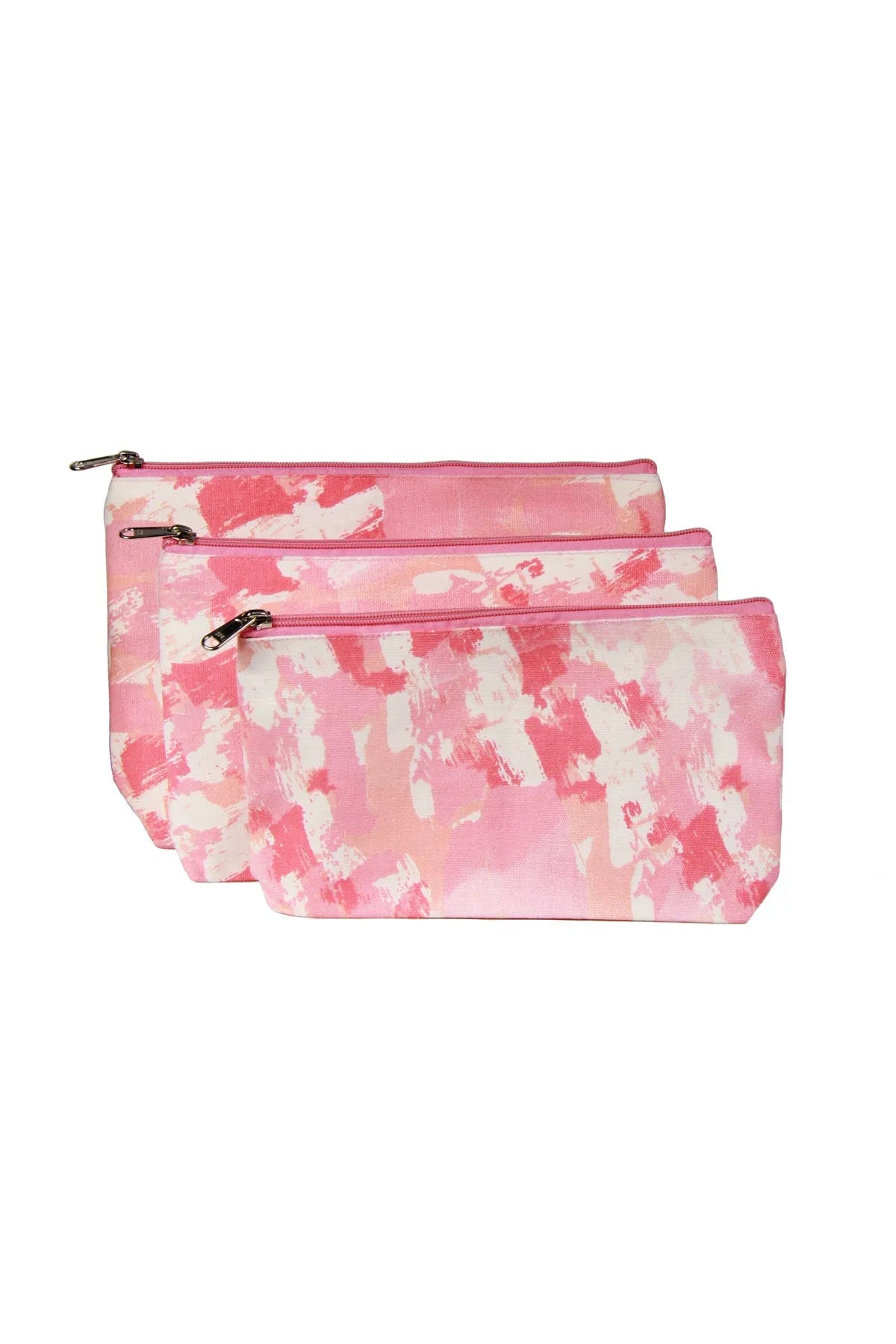 Soft Brushed Cosmetic Bag for Women - Waterproof Makeup Pouch with Zipper - Perfect for Travel, Gym & Everyday Use