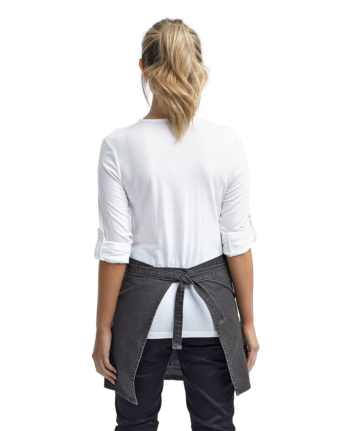 Reprime RP125 Unisex Denim Waist Apron - Artisan Collection with Stitch Detailing for Cooking, Baking, BBQ & Crafting