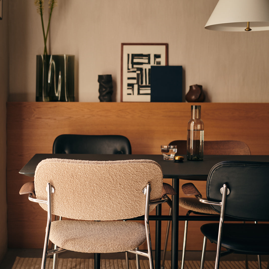 Modern Co Dining Chair with Armrests - Fully Upholstered Comfortable Seat for Kitchen, Dining Room & Breakfast Nook