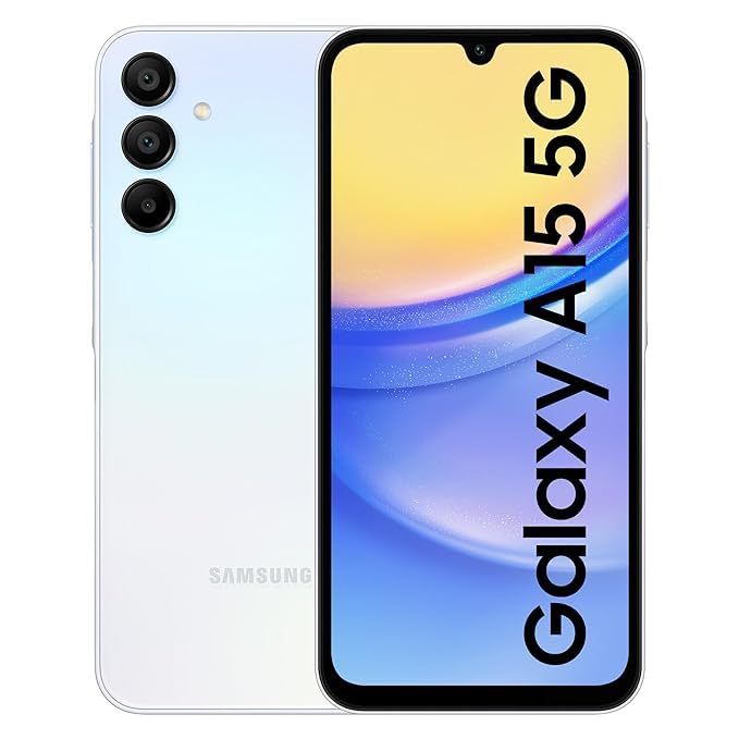 Samsung Galaxy A15 5G Unlocked Smartphone 128GB Light Blue - Perfect for Streaming, Gaming & Work on the Go