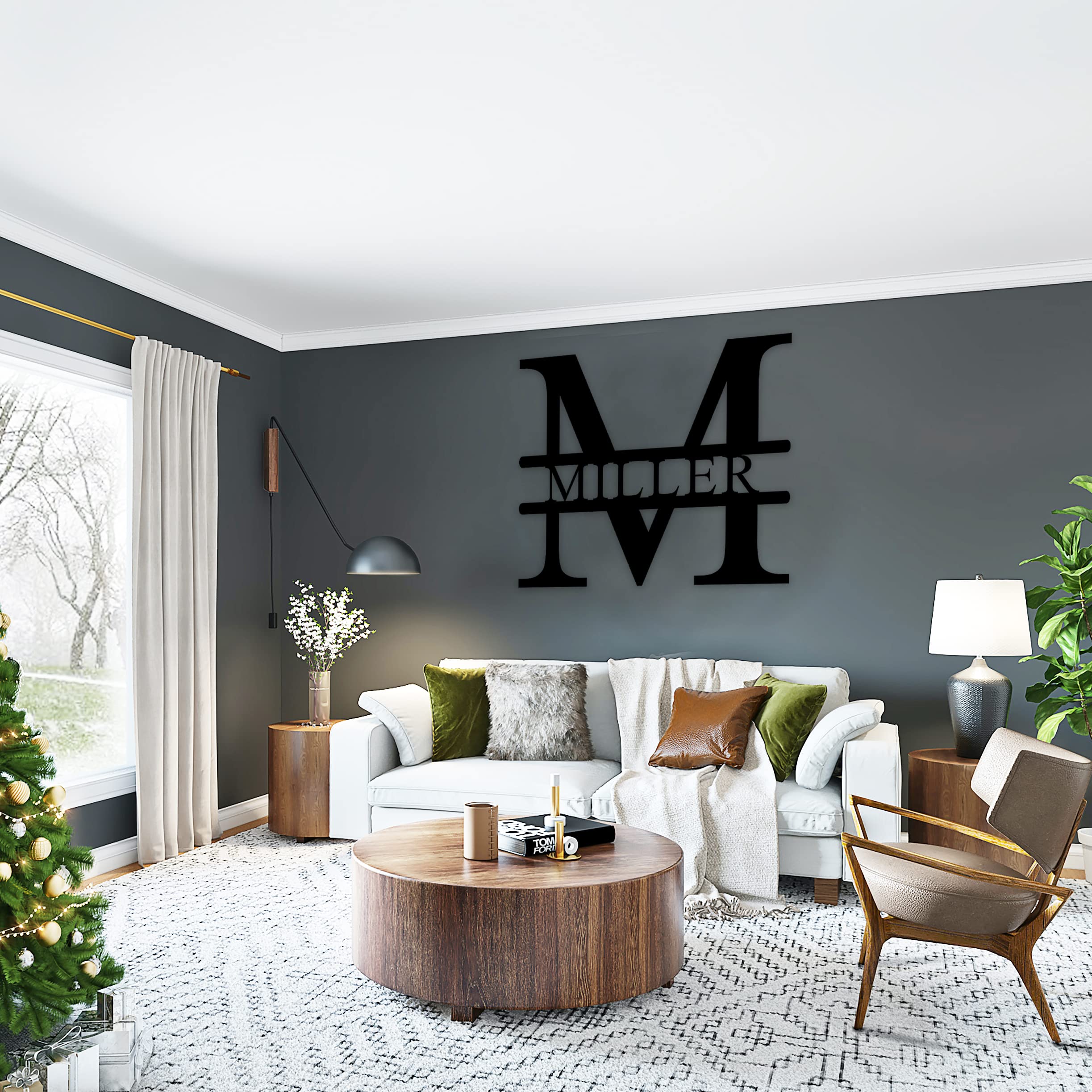 Personalized Metal Sign - Custom Family Name Sign for Home Decor, Wedding Gift & Housewarming Present - Perfect for Living Room, Patio, or Office Wall Art