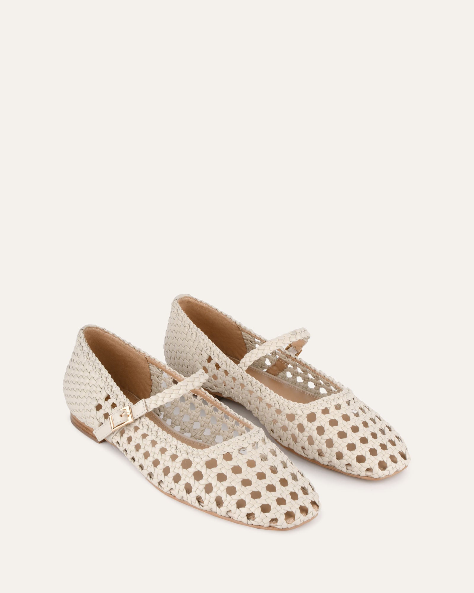 **Willis Casual Flats - Off White Leather Women's Shoes for Comfortable Everyday Wear**