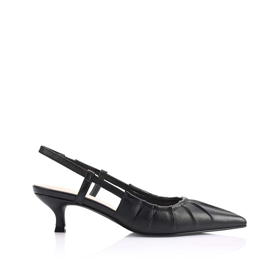Lucius Slingback Kitten Heels for Women - Comfortable Low Block Heel Sandals with Ankle Strap | Perfect for Office, Wedding & Summer Outfits