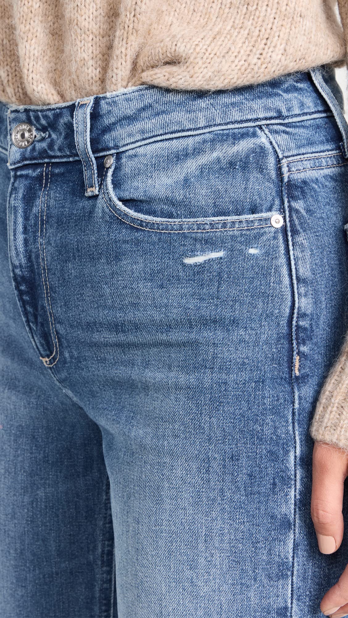PAIGE Women's High-Rise Ankle Jeans - Slim Fit Stretch Denim Pants for Casual & Work Wear | Perfect for Everyday Outfits & Office Looks