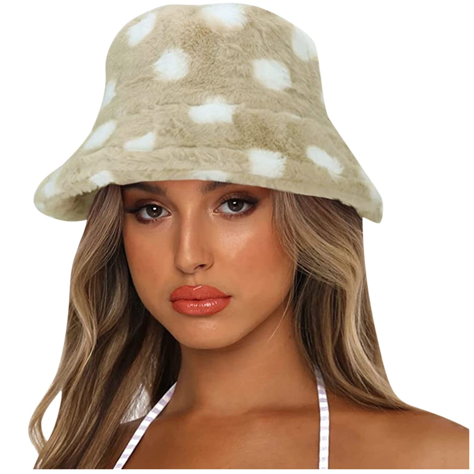 CKXZUI Winter Bucket Hat for Men & Women - Thick Warm Printed Beanie for Teens & Girls - Under $5 - Cozy Outdoor & Casual Wear