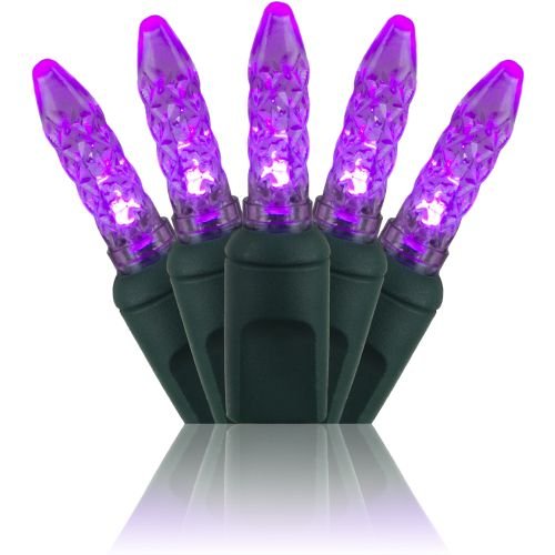 70 M5 LED Purple String Lights - 24 Ft Waterproof Halloween & Christmas Decorations for Outdoor, Indoor, Dorm Room, Party, Tree, and Garden Lighting