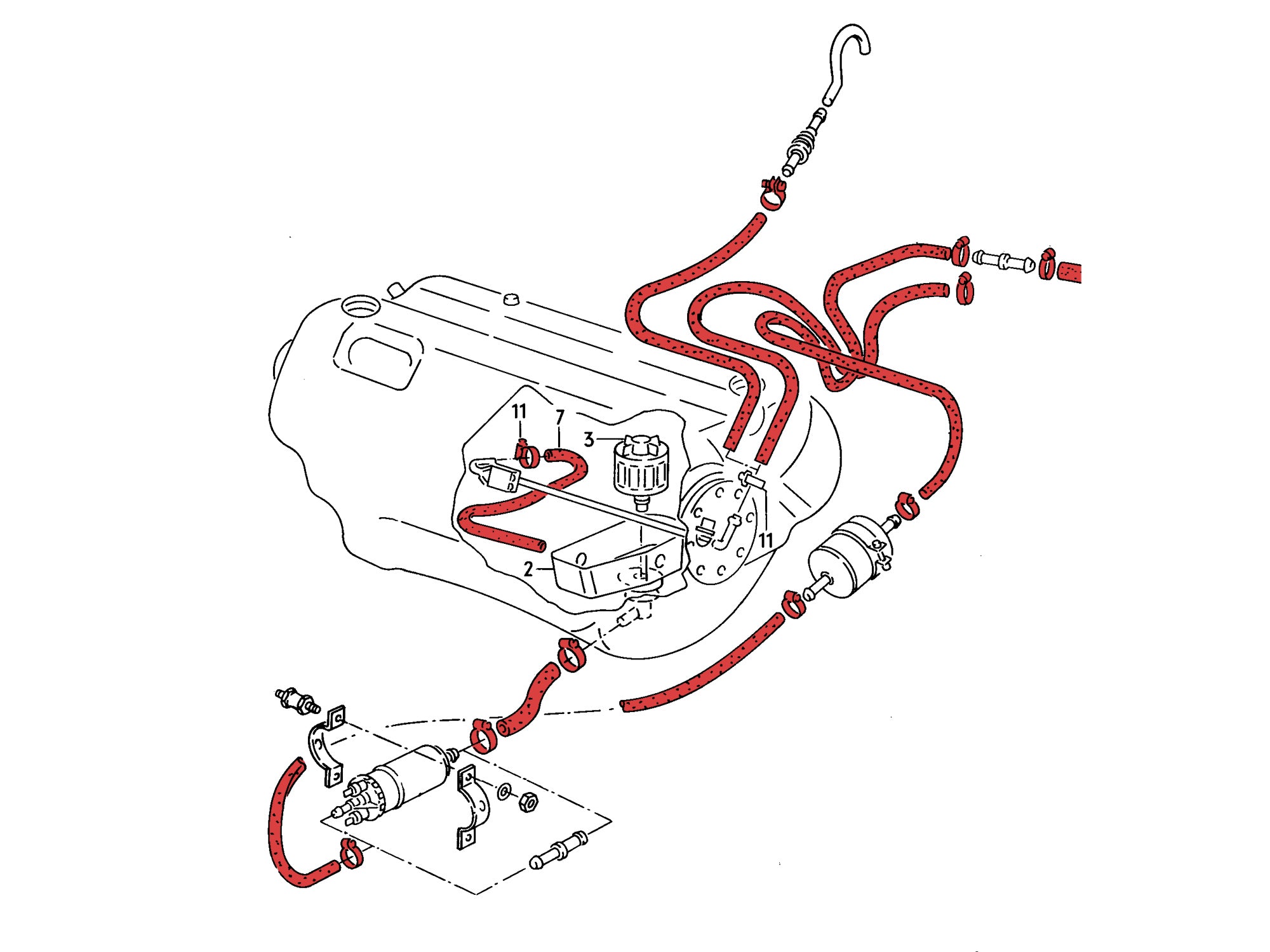 VW Vanagon Syncro Fuel Tank Reseal Kit - High-Quality Leak Repair Solution for Camping & Off-Road Adventures