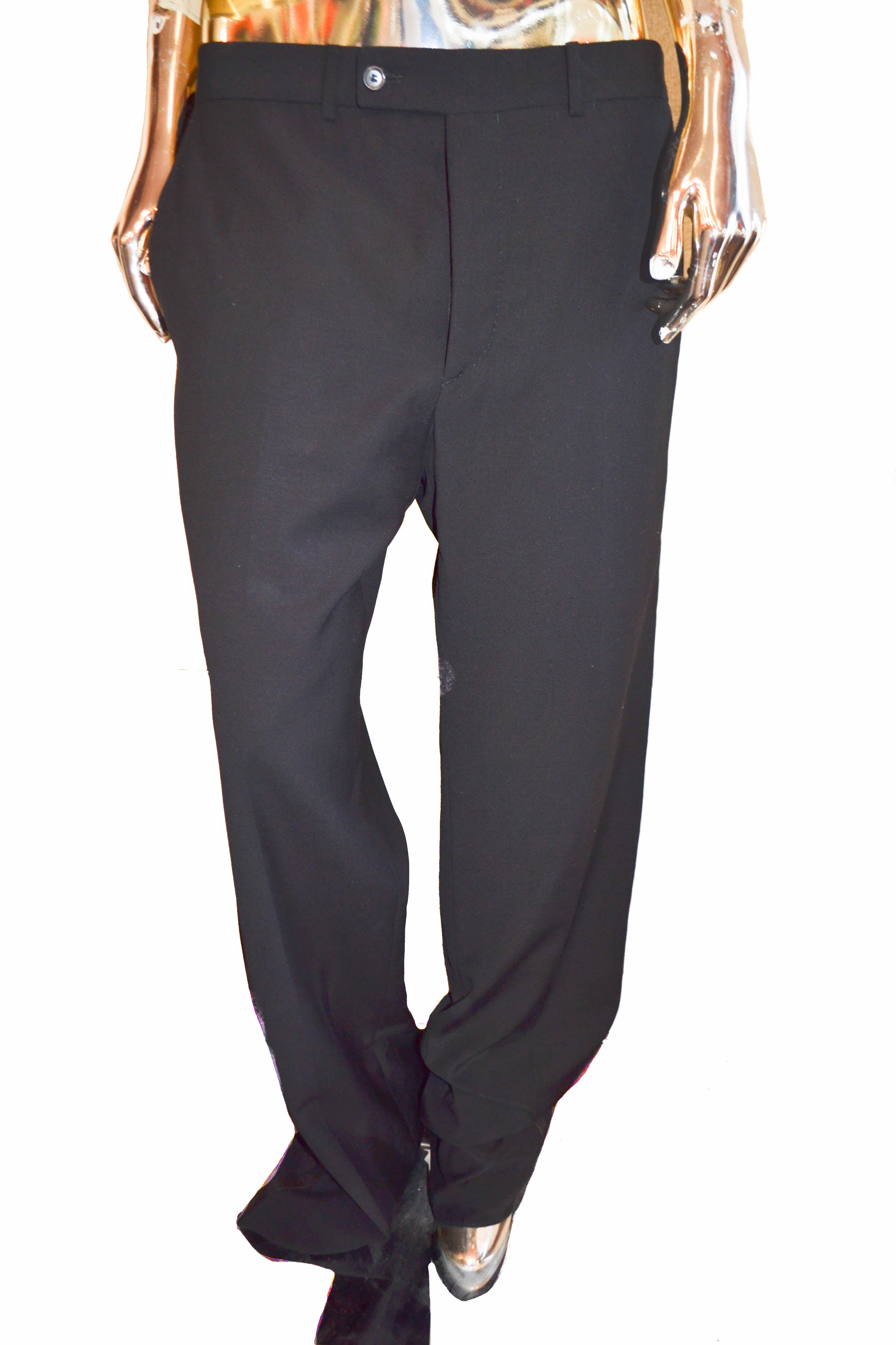 Authentic Louis Vuitton Black Dress Pants for Men - Size 52 (US 42) | Luxury Formal Trousers for Business, Office & Special Occasions