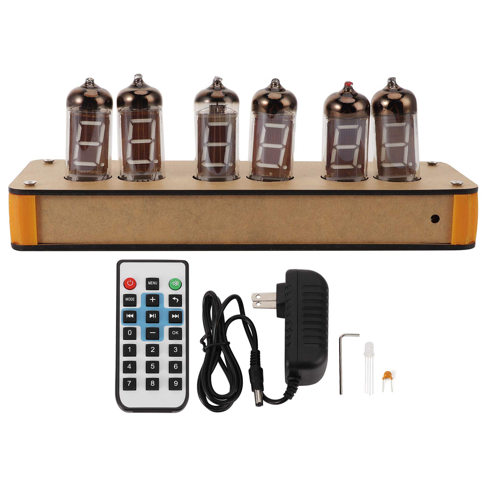 Vintage Fluorescent DIY Tube Clock Kit - Retro Home Decor, US Plug AC 100-240V - Perfect for Bedroom, Office & Gift Giving