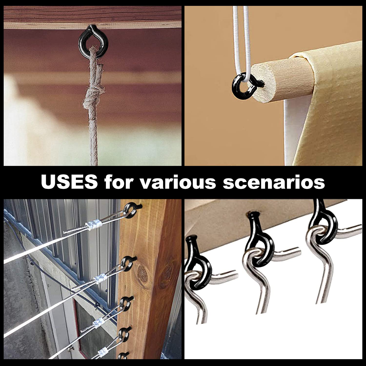 Stainless Steel Eye Screws 10PCS 2.5