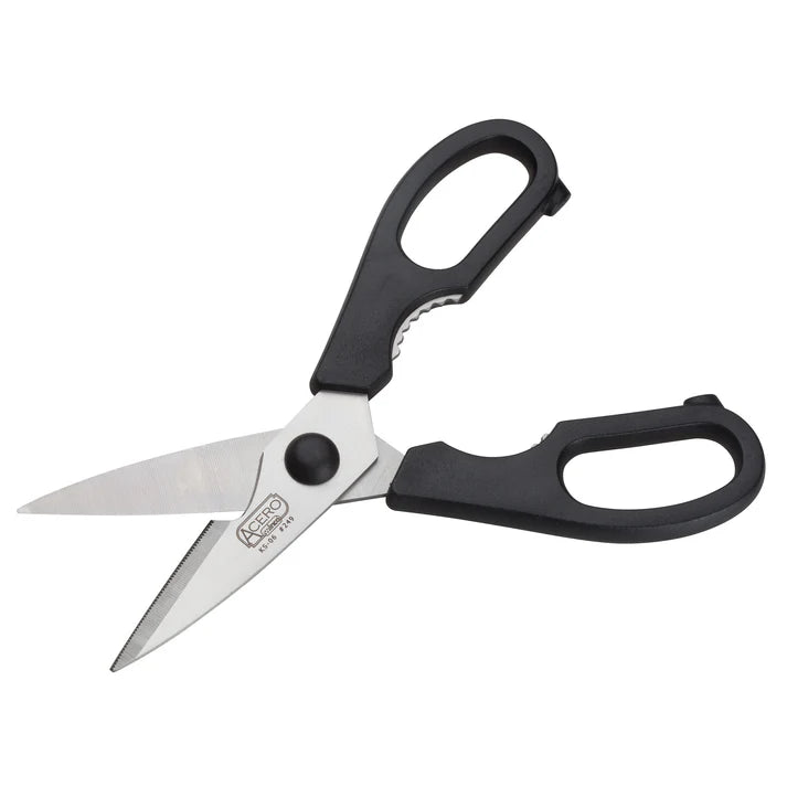 Winco 11-Inch Professional Kitchen Scissors KS-06 - Heavy Duty Stainless Steel Food Shears for Cutting Meat, Poultry, Herbs & More - Perfect for Home Cooking, Butchering & Food Prep
