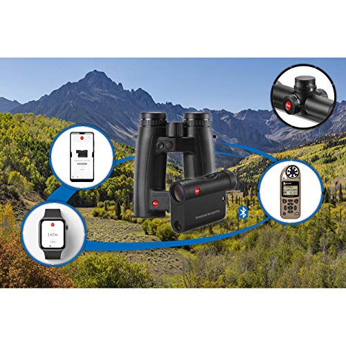 Leica 10x42 Geovid 3200.COM HD-B Binoculars - Premium Rangefinder Binoculars for Hunting, Golf & Outdoor Adventures