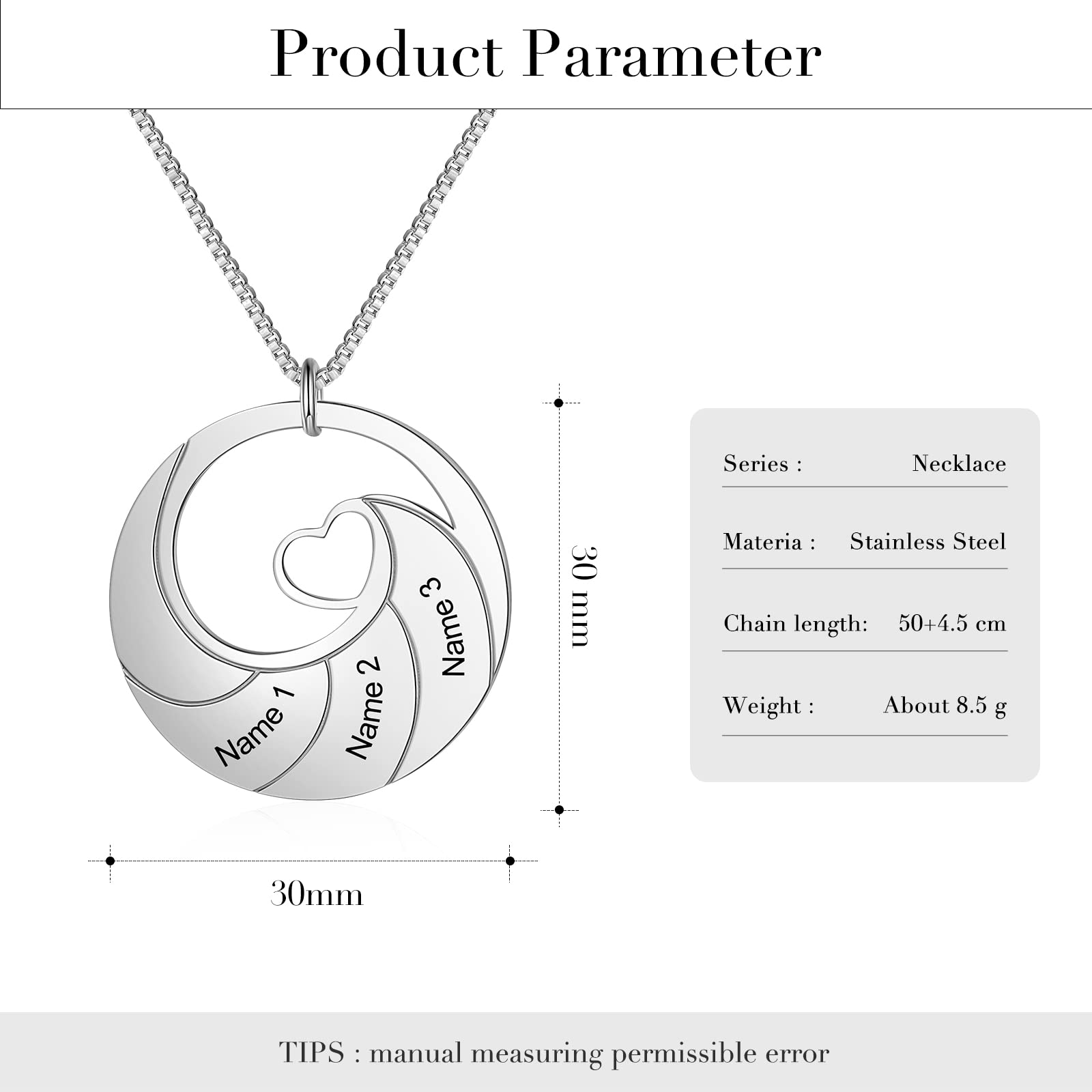 Personalized Mother Necklace for Women - Custom 3-5 Name Engraved Charm Jewelry for Mom, BFF, Girlfriend | Heartfelt Gift for Birthday, Anniversary & Mother's Day | Perfect for Everyday Wear & Special Occasions