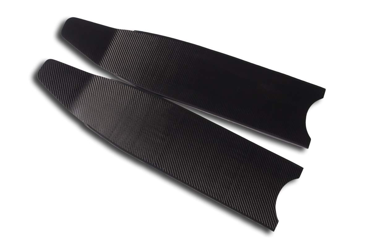 High-Performance Pure Carbon Fiber Freediving & Spearfishing Fins - Lightweight Diving Blades for Spearfishing, Apnea Training & Underwater Hunting