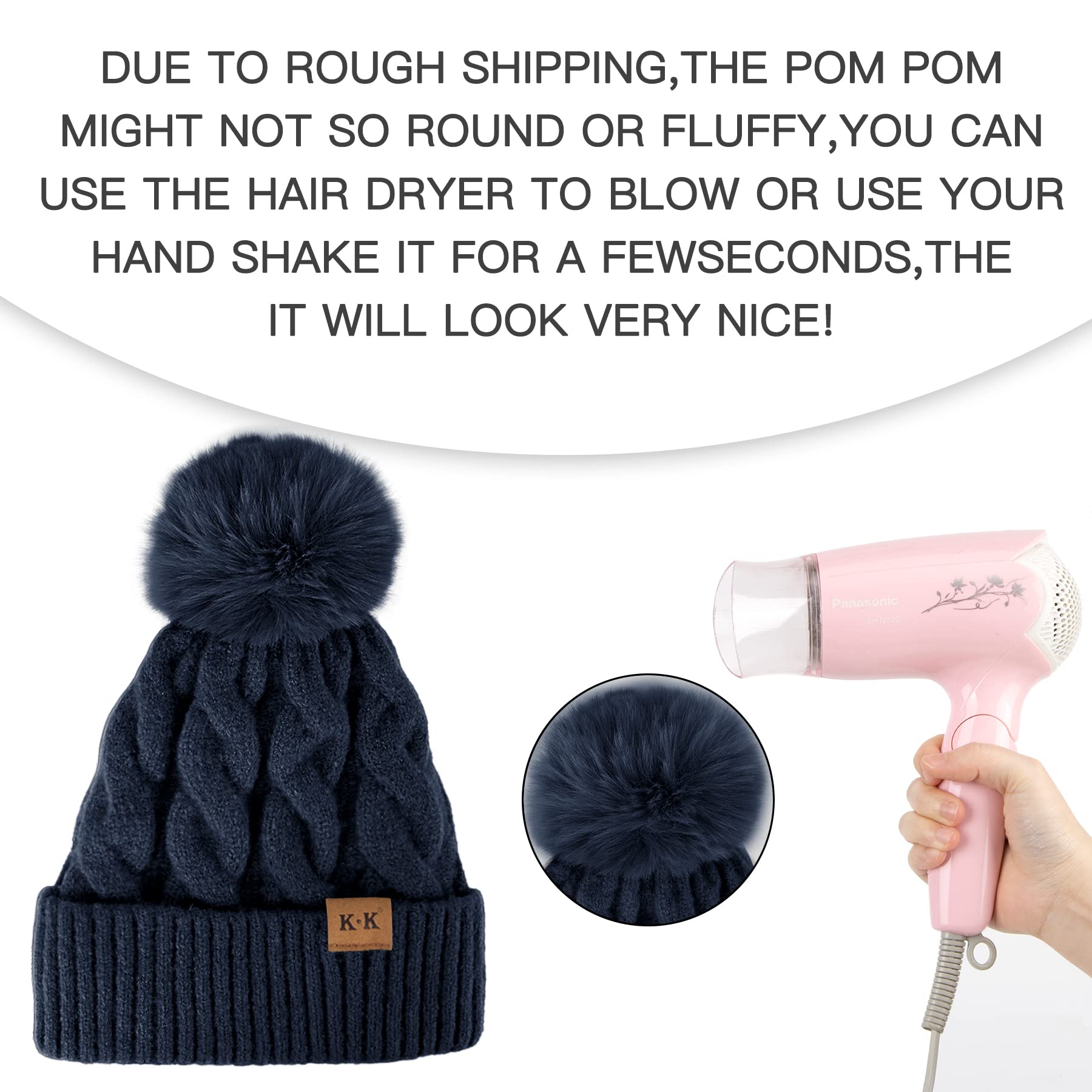 Cozy Fleece Knitted Winter Hat for Men & Women - Warm Beanie for Cold Weather - Perfect for Skiing, Snowboarding & Outdoor Activities