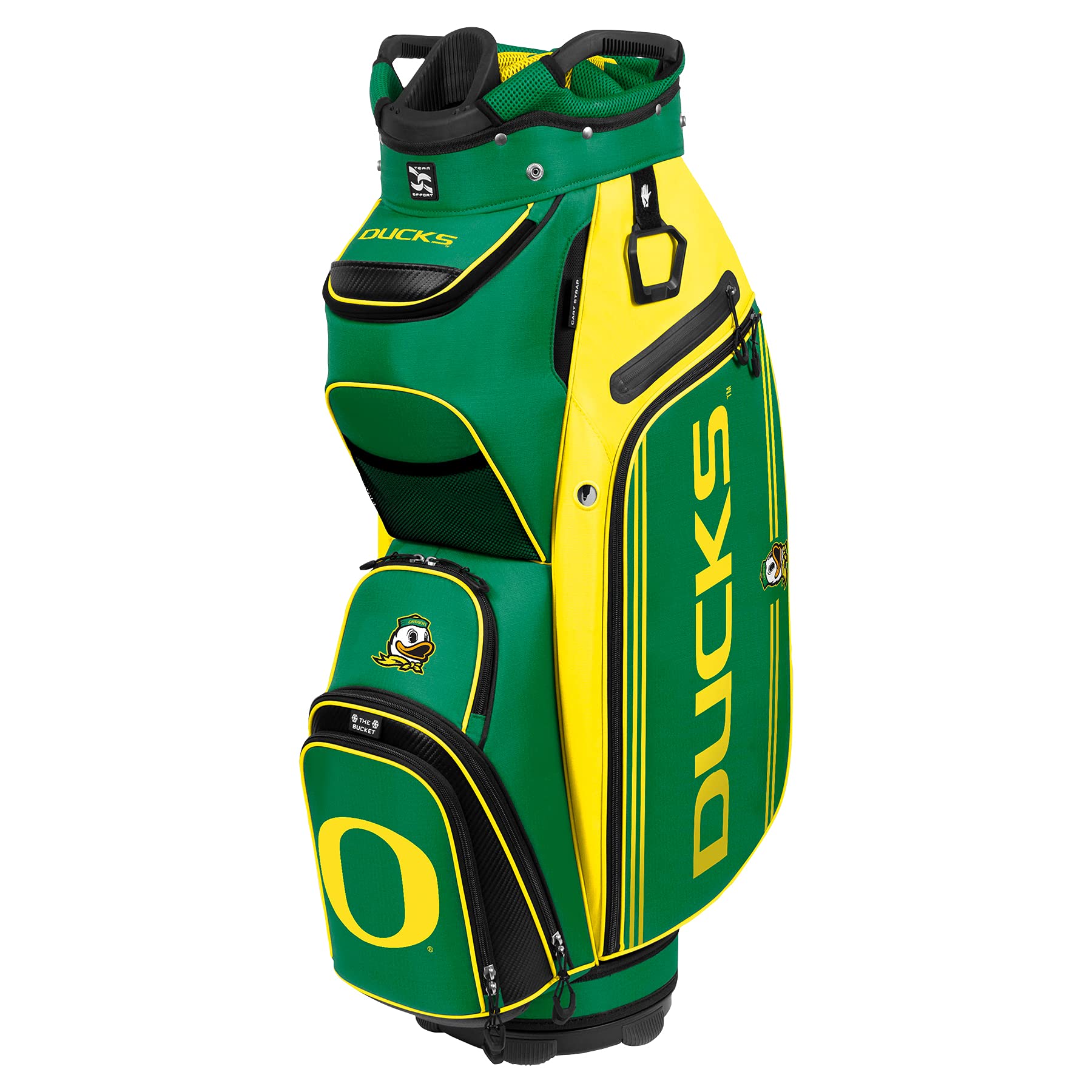 Team Effort NCAA The Bucket III Cooler Cart Golf Bag - Insulated Golf Cart Cooler for Drinks & Snacks - Perfect for Golf Courses, Tailgating & Outdoor Events