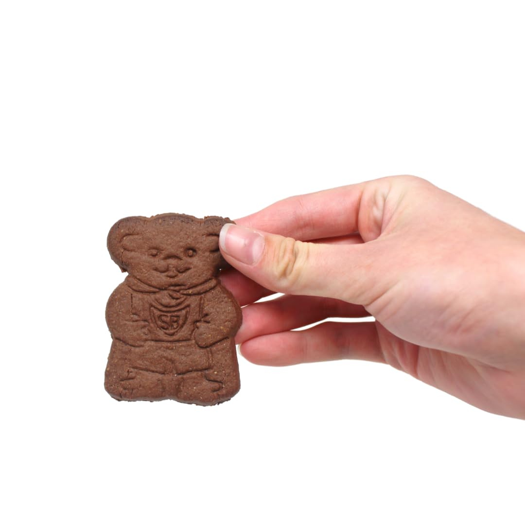 MJM SuperBear Chocolate Grahams Cookies - Bulk Pack of 300 Individually Wrapped Snacks for School Lunches, Parties & Office Treats